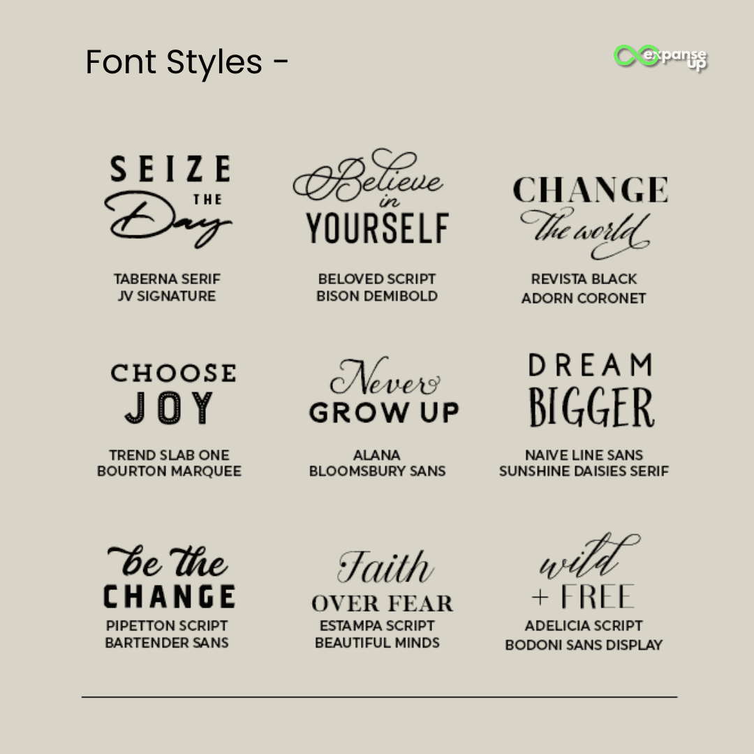 font styles